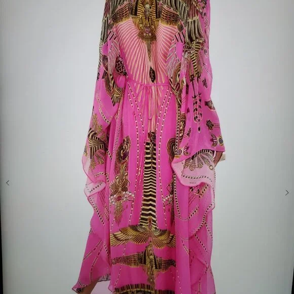 Long Kaftan with waist detail Song of the Scarab - Camilla - Picture 4 of 10